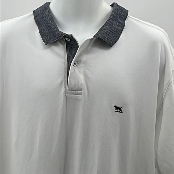 Rodd & Gunn New Haven Sports Fit Polo in White & Navy - Size 3XL - Picture 2 of 6